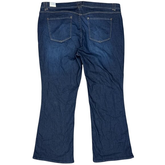 NWT Women's WIT & WISDOM Brittany Mid-Rise‎ Itty Bitty Boot Indigo | Size 24W - Picture 6 of 13